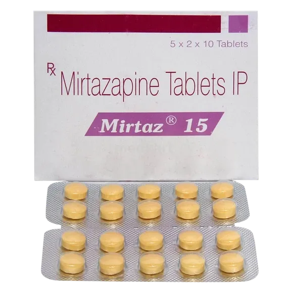 mirtaz 15mg tablet 10's